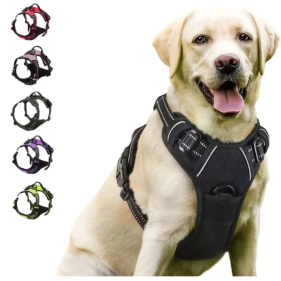 No-Pull Dog Harness — Reflective, Adjustable with Comfortable Handle