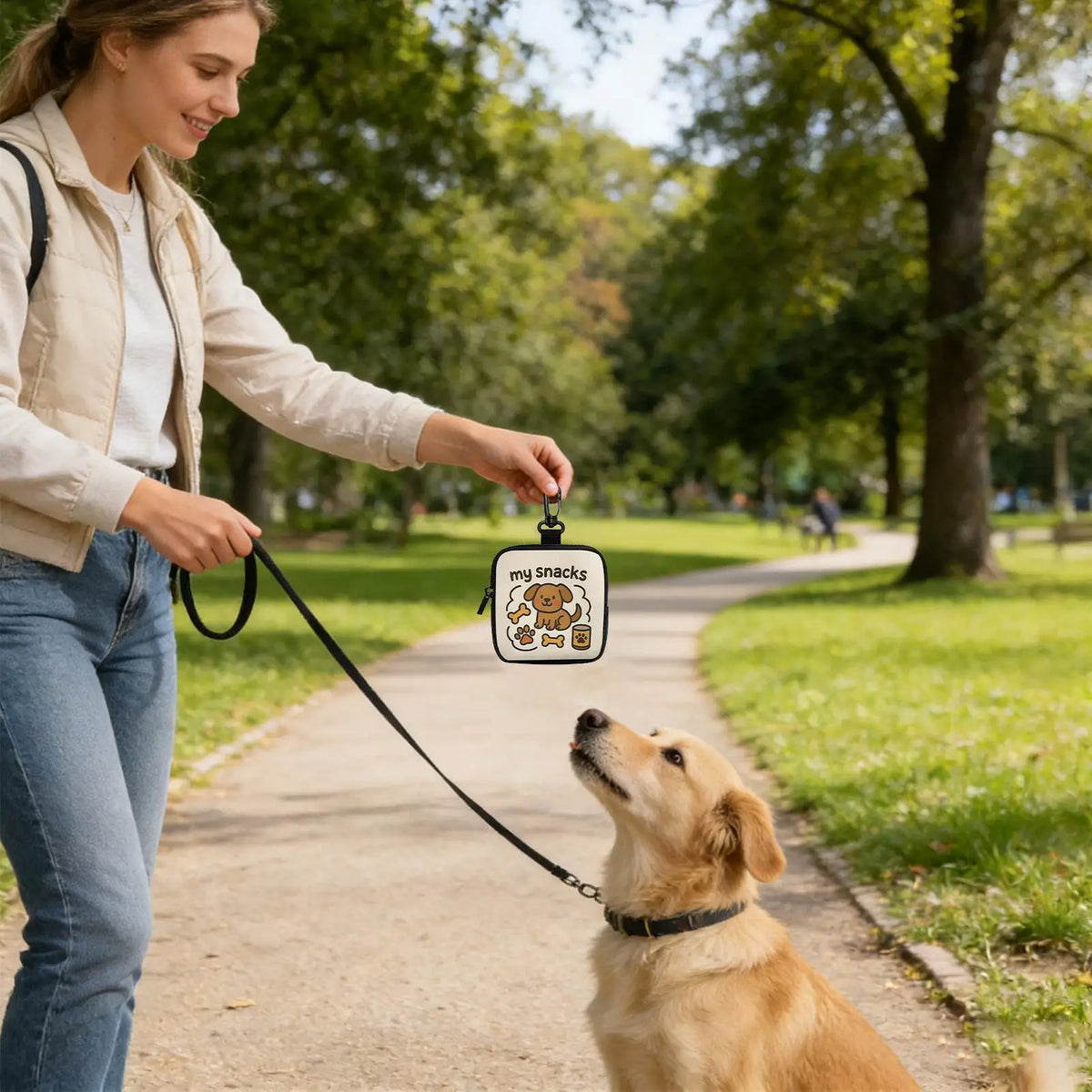 Dog Treat Training Pouch – Multi-Purpose Snack Dispenser for Walks, Hiking & Outdoor Training
