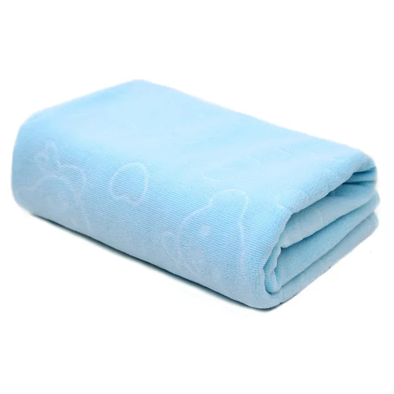 Pet Bath Towel for Dogs and Cats – Absorbent Quick-Dry Microfiber