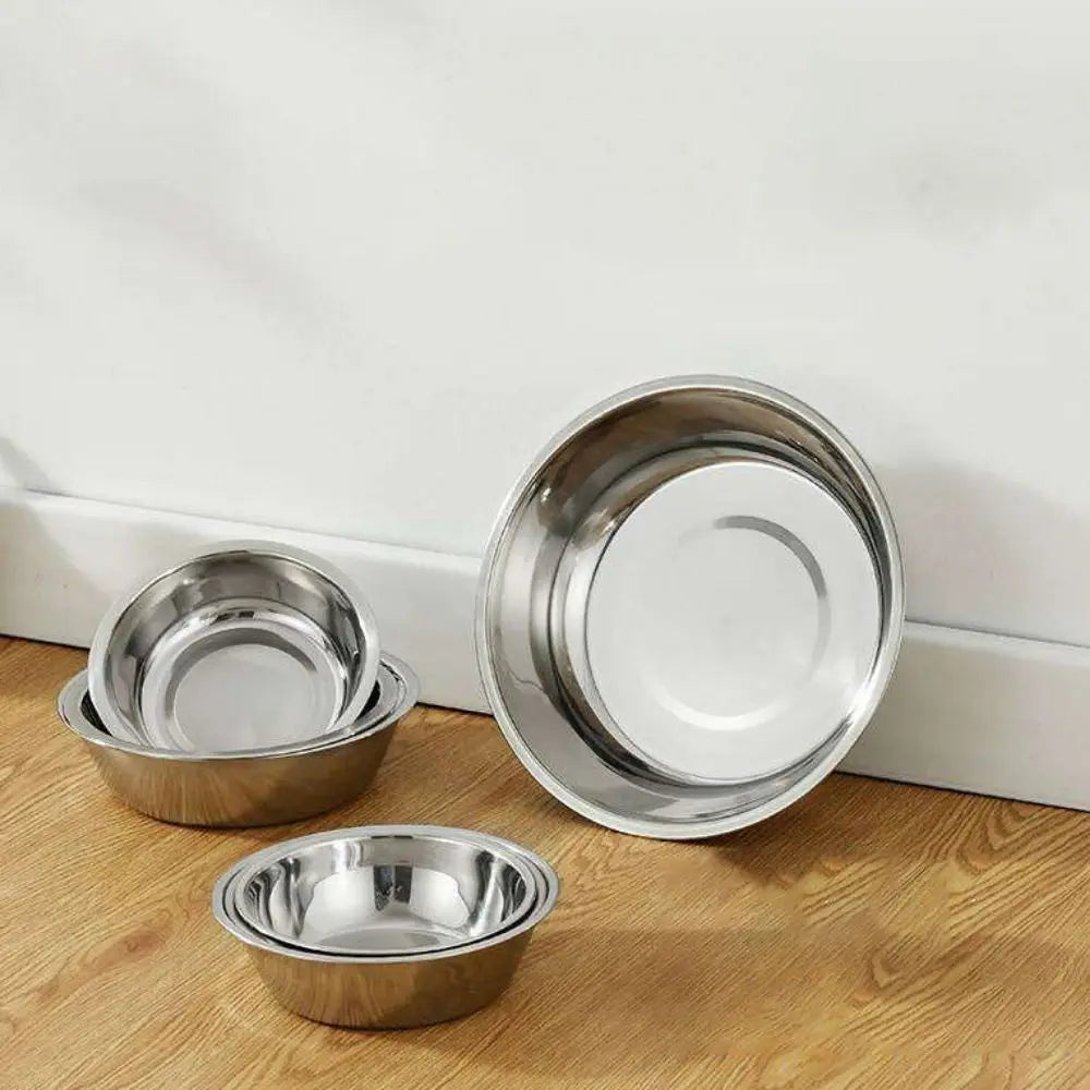 Stainless Steel Bowl for Dogs & Cats – Large Capacity, Non-Slip