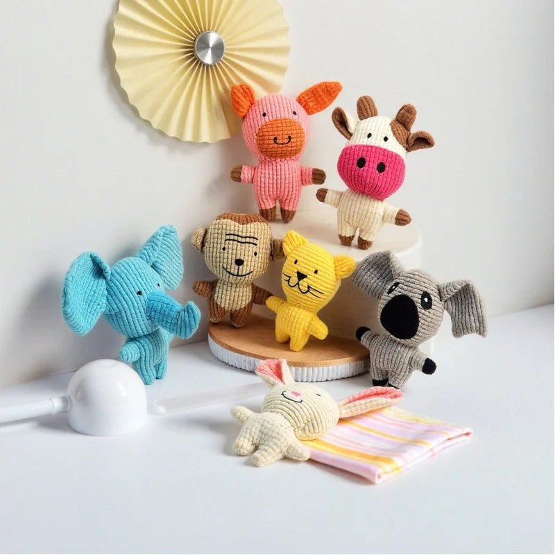 Juguete de Peluche con Sonido para Gatos y Perros - Diseño Mazorca Resistente a Mordidas