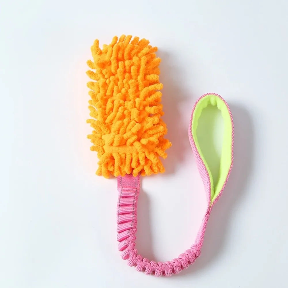Plush Rope Ball Dog Toy – Interactive Dental Cleaning Chew for Small & Medium Dogs