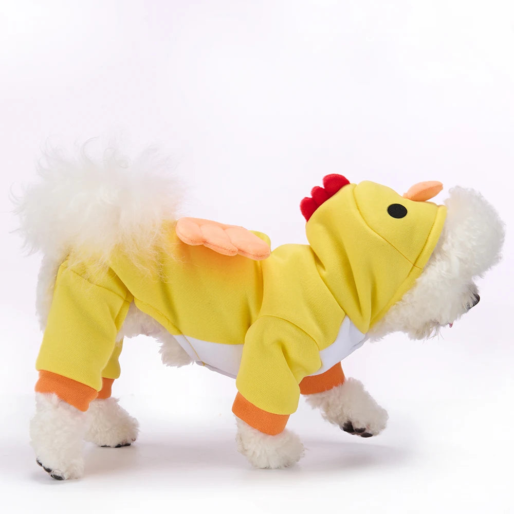 Yellow Chick Costume for Dogs – Halloween and Christmas Outfit