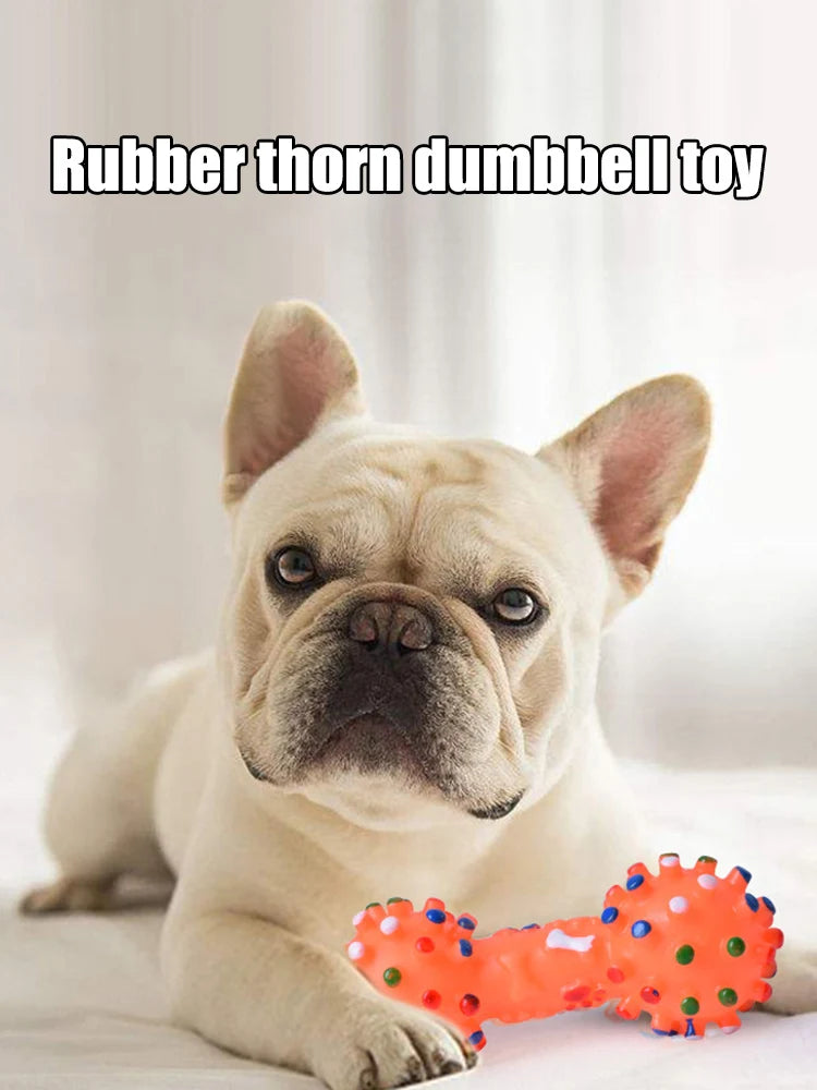 Dog Chew Toy Natural Rubber Safe and Environmentally Friendly Flexible Bite Resistant Cleans Teeth
