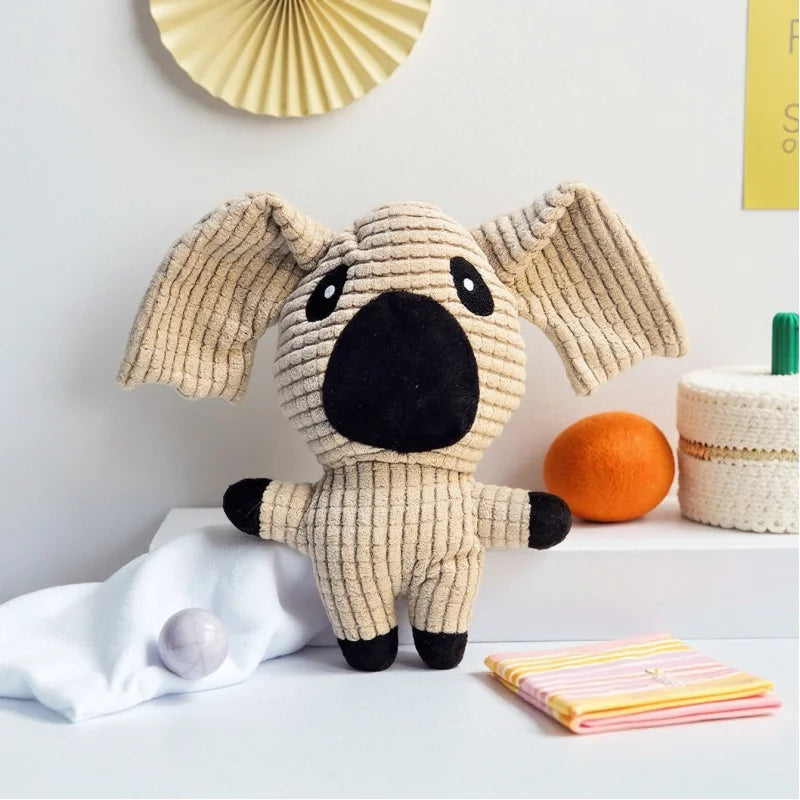 Juguete de Peluche con Sonido para Gatos y Perros - Diseño Mazorca Resistente a Mordidas
