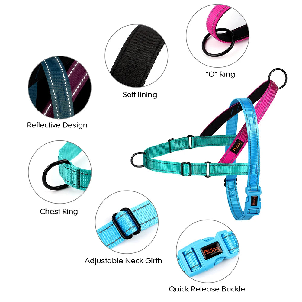 Reflective No-Pull Dog Harness — Padded, Adjustable & Durable