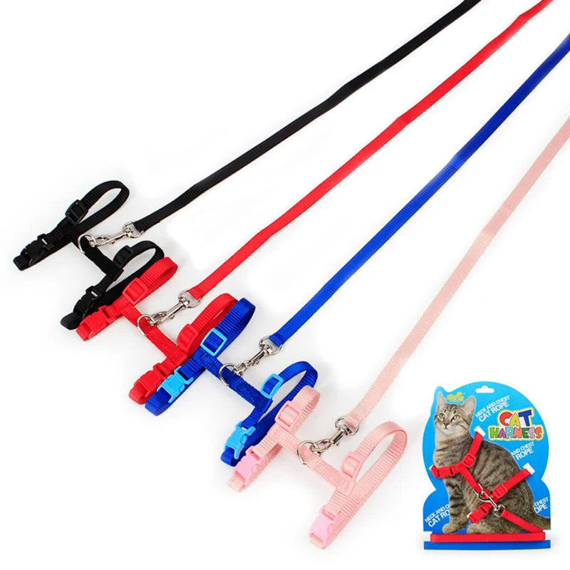 Kitten & Cat Harness and Leash Set — Escape-Proof, Adjustable with Bell