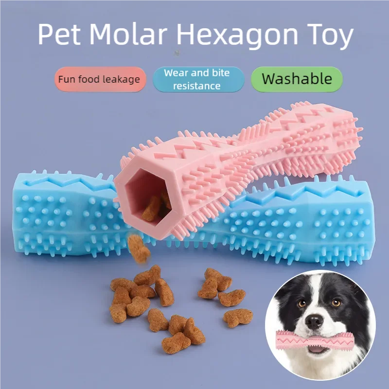 Juguete Mordedor para Perros – TPR Interactivo, Limpieza Dental y Antiestrés