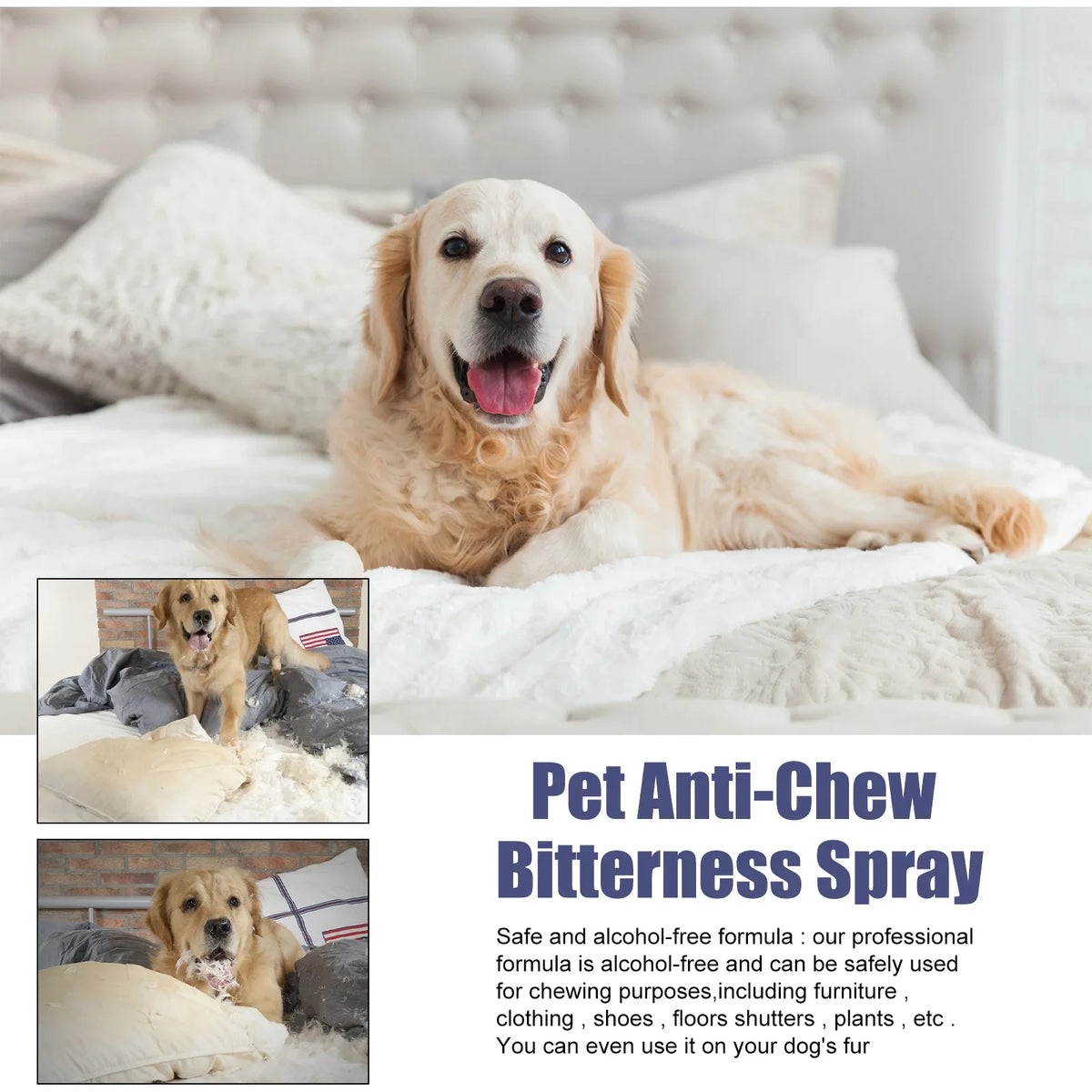 Bitter Spray for Dogs & Cats – Anti-Chew & Scratch Deterrent, 50ml