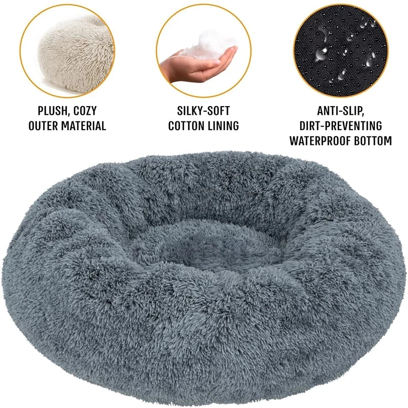 Luxury Round Pet Bed for Dogs & Cats – Ultra Soft & Warm