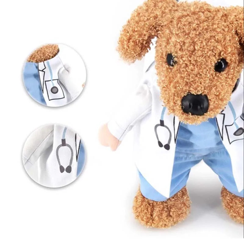 Doctor Costume for Dogs & Cats – Funny White Lab Coat for Parties & Photos