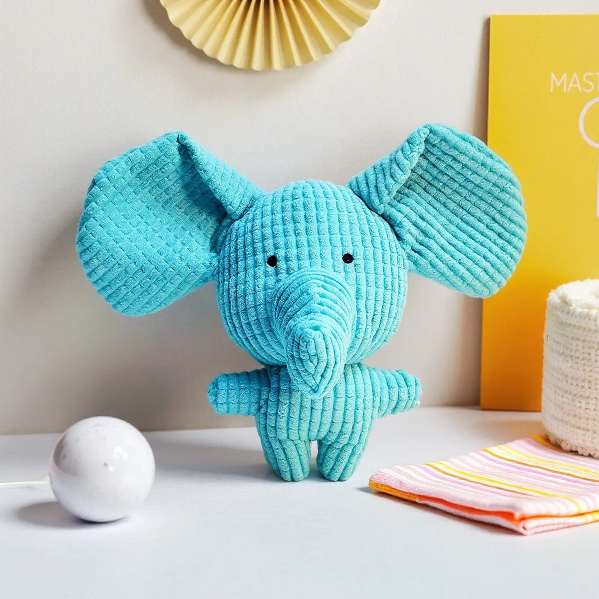 Juguete de Peluche con Sonido para Gatos y Perros - Diseño Mazorca Resistente a Mordidas