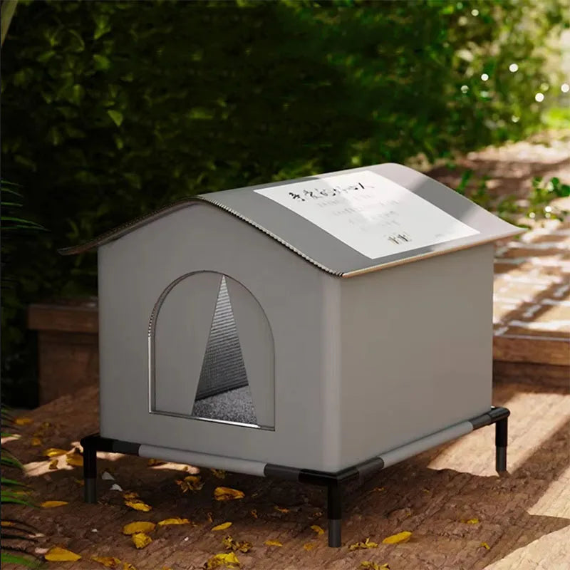 Pet Cave House for Dogs & Cats – Waterproof Foldable Winter Shelter