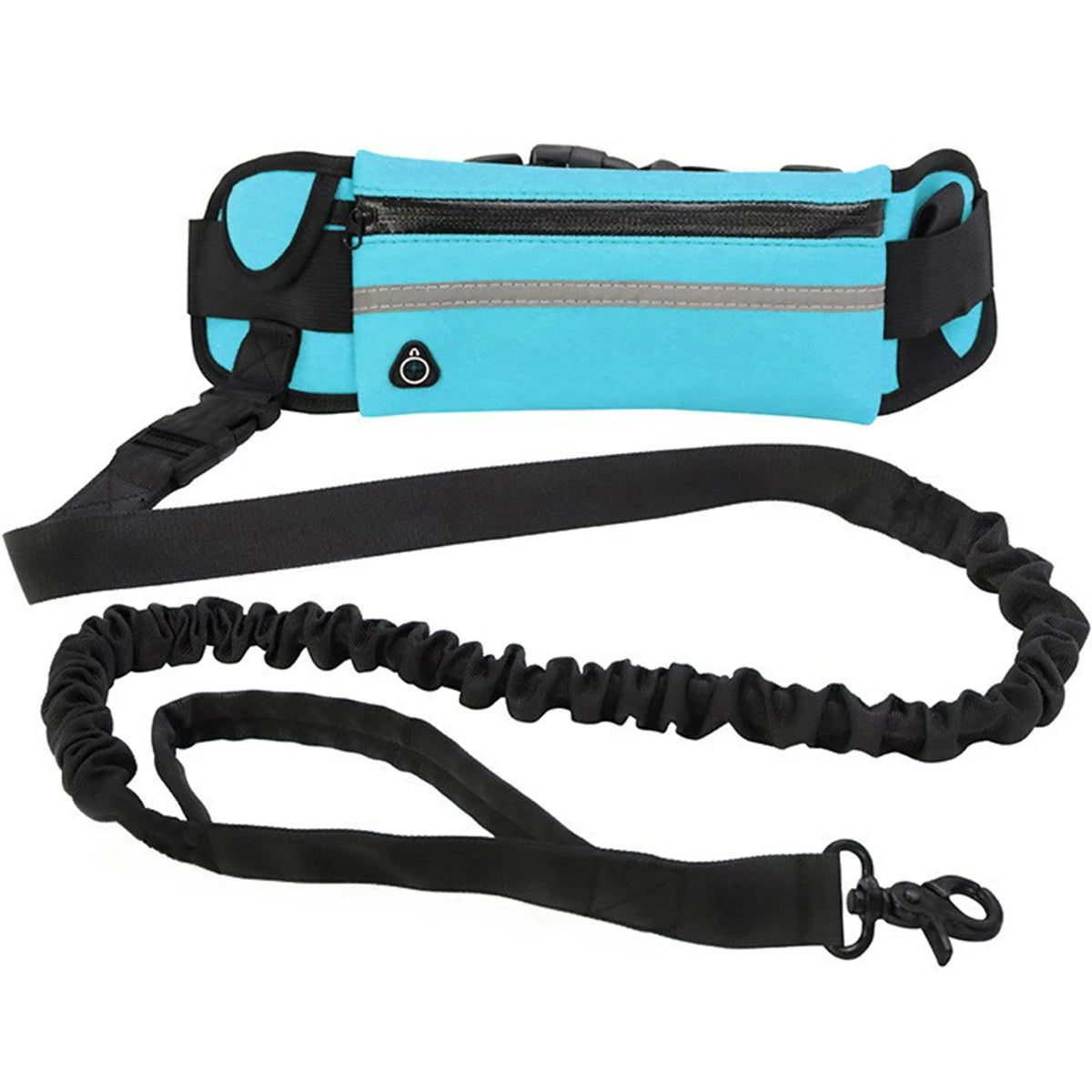 Hands-Free Dog Leash with Waist Bag — Reflective, Elastic, for Running & Walking