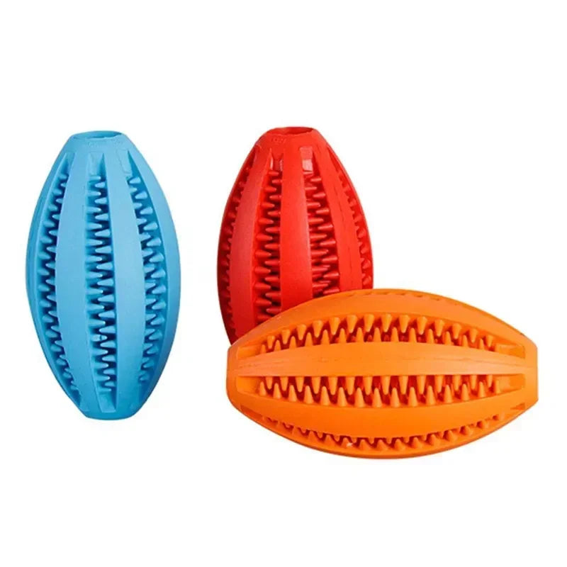 Rubber Chew Ball for Dogs – Dental Cleaning & Treat Dispenser – Medium to Large