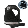 Escape-Proof Cat Harness — Reflective Mesh Vest with Leash, Adjustable