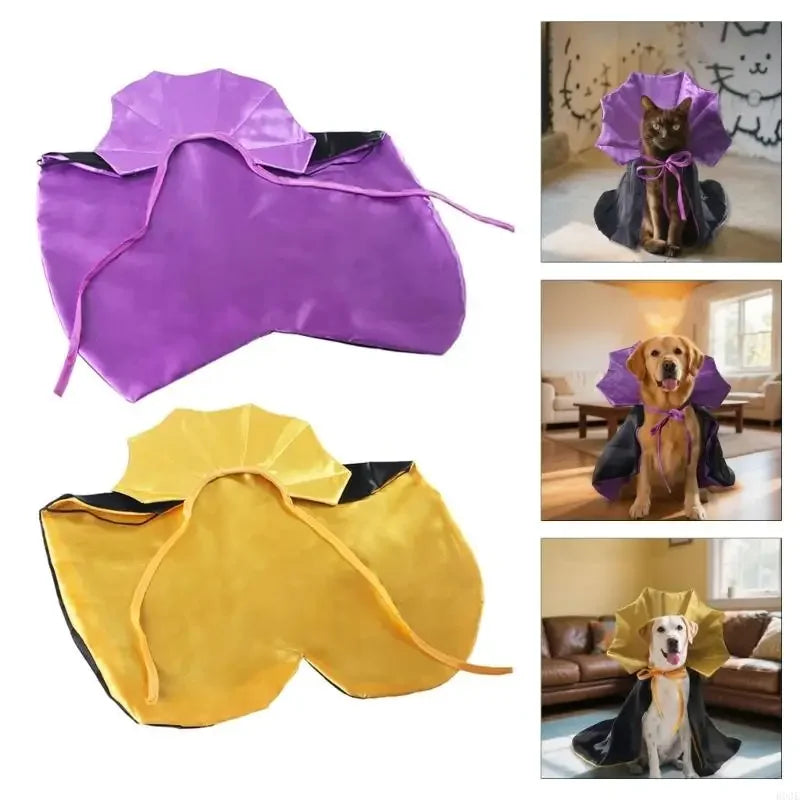 Halloween Cape for Dogs and Cats – Cosplay Costume with Lace-Up Design