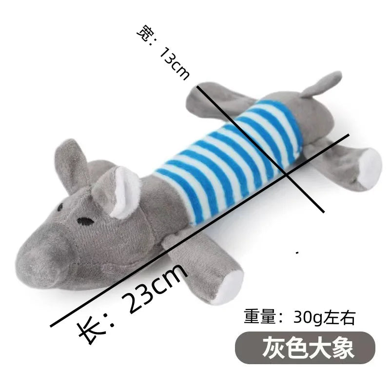 Juguetes de Peluche con Sonido para Perros y Gatos - Cerdo, Pato y Elefante