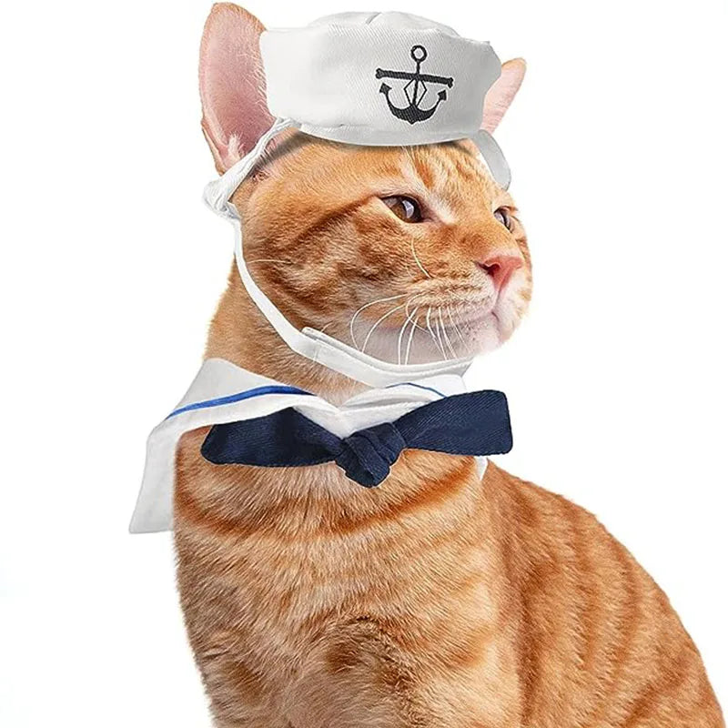 Sailor Costume for Cats and Dogs – Naval Jacket for Halloween and Christmas