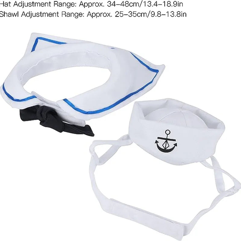 Sailor Costume for Cats and Dogs – Naval Jacket for Halloween and Christmas