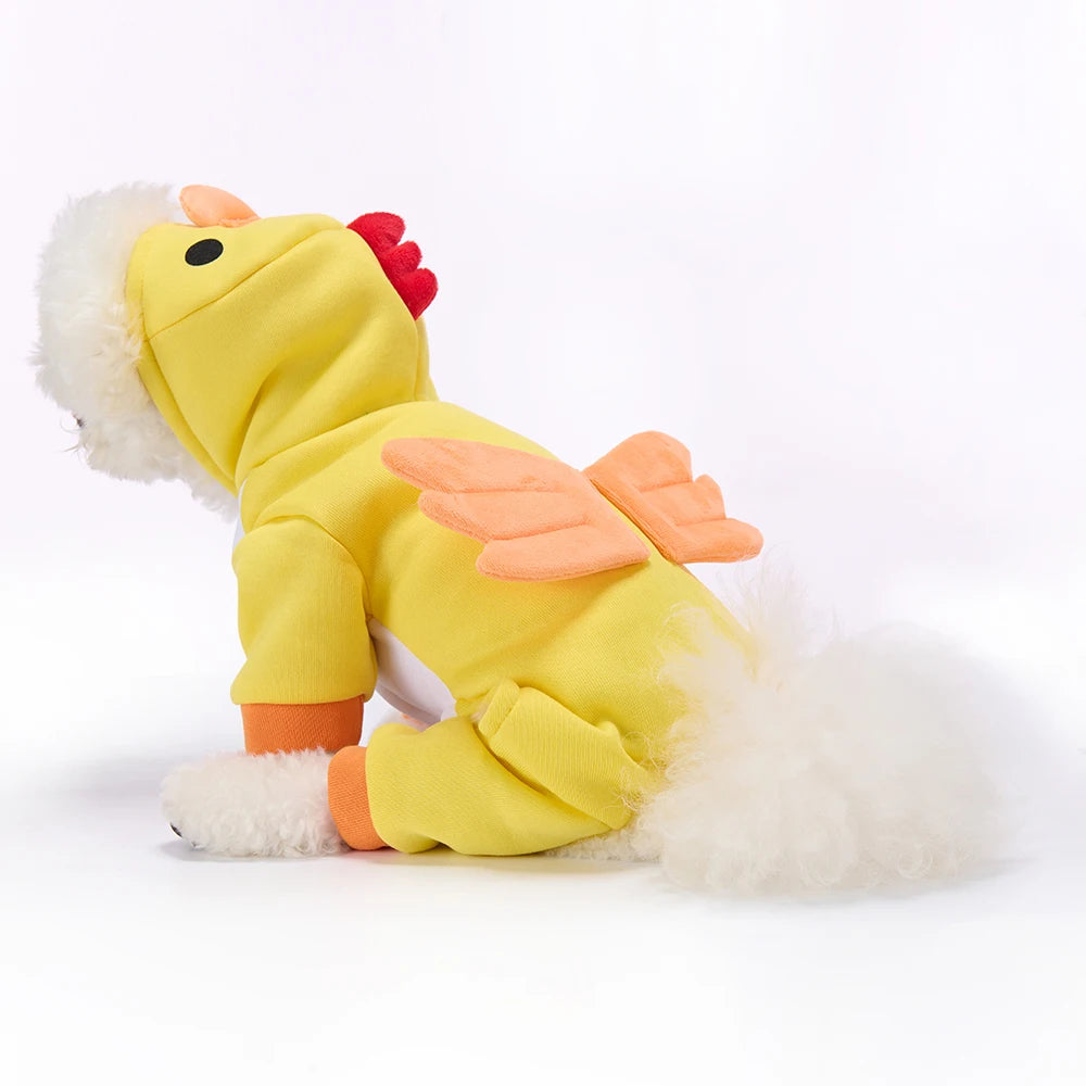Yellow Chick Costume for Dogs – Halloween and Christmas Outfit