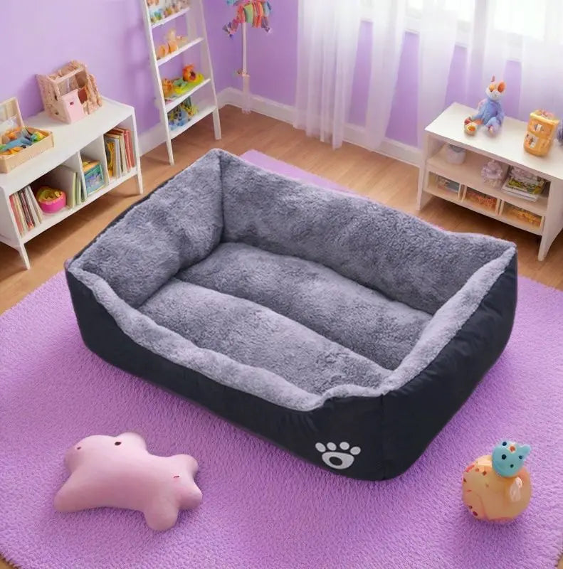 Plush Dog Bed – Non-Slip & Bite-Resistant