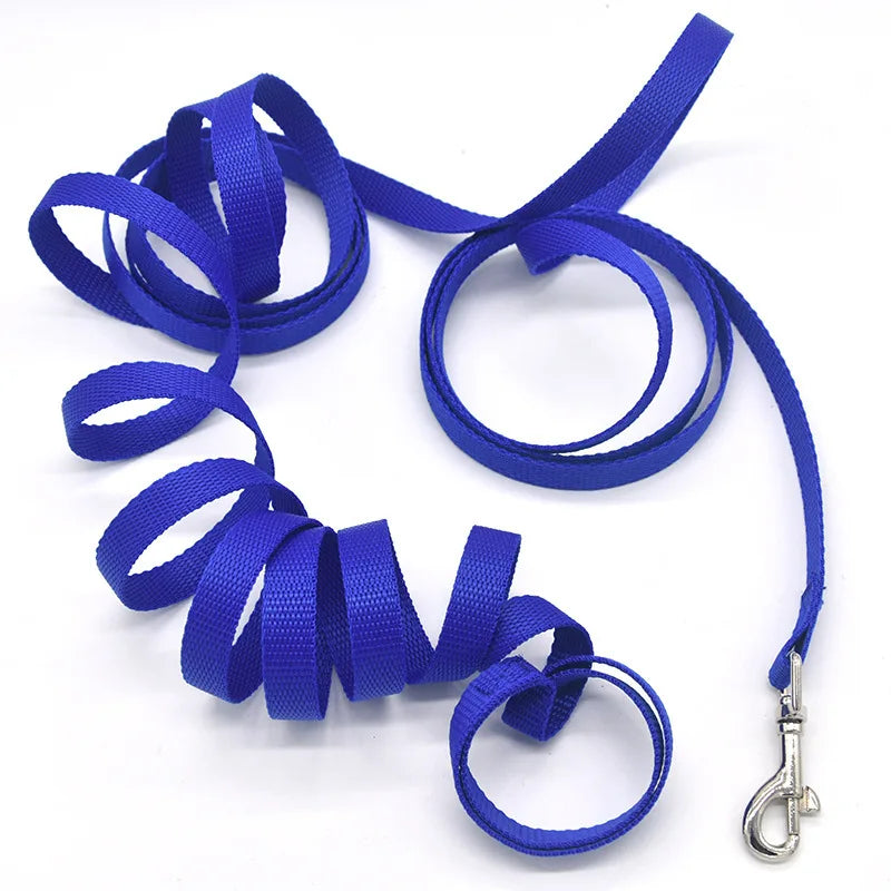 Long Training Dog Leash — Reflective Nylon, 6 Colors, 1.2m to 30m