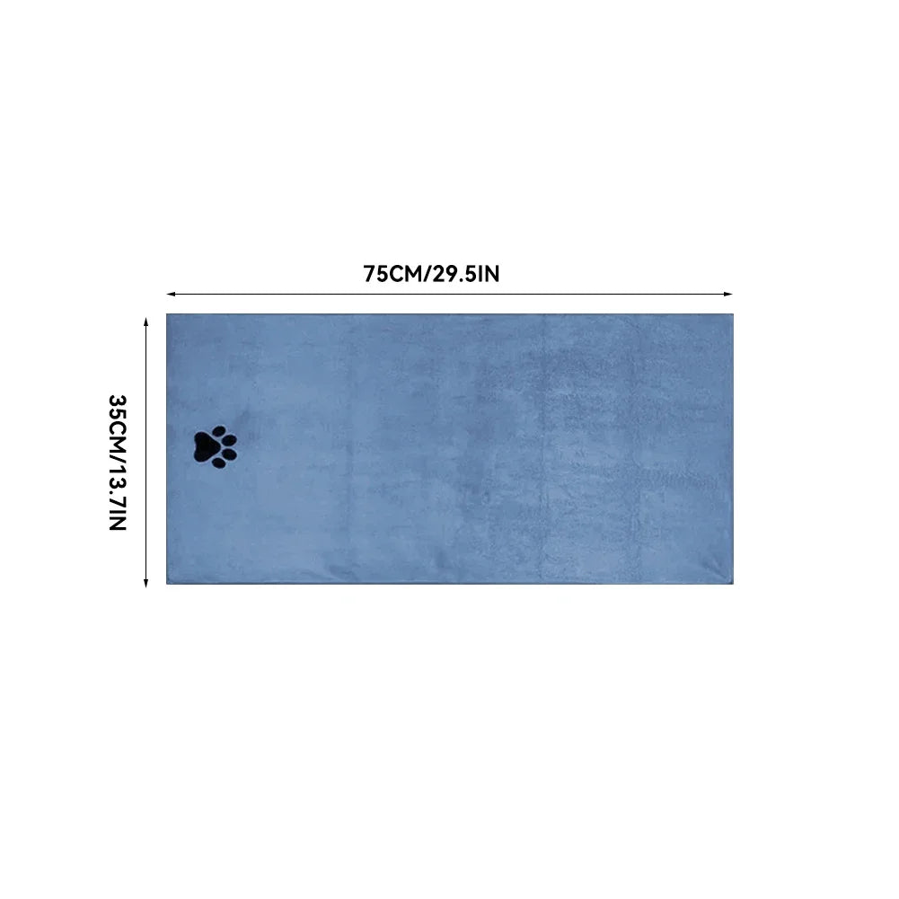 Embroidered Microfiber Bath Towel for Dogs and Cats – Soft & Absorbent