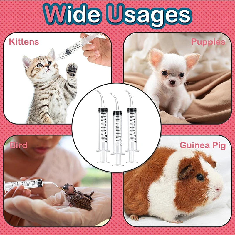 12ml Feeding Syringes for Small Pets — Dogs, Cats & Puppies