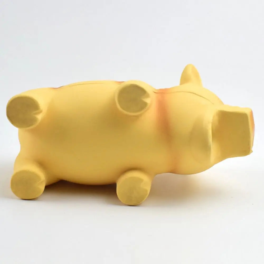 Juguete Masticable para Perros con Sonido — Cerdito de Látex