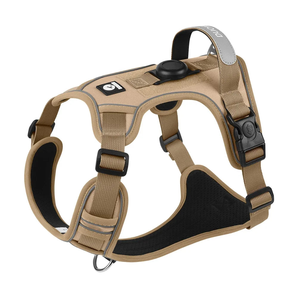 No-Pull Dog Harness for Large Dogs — Reflective, GPS-Compatible & Escape-Proof