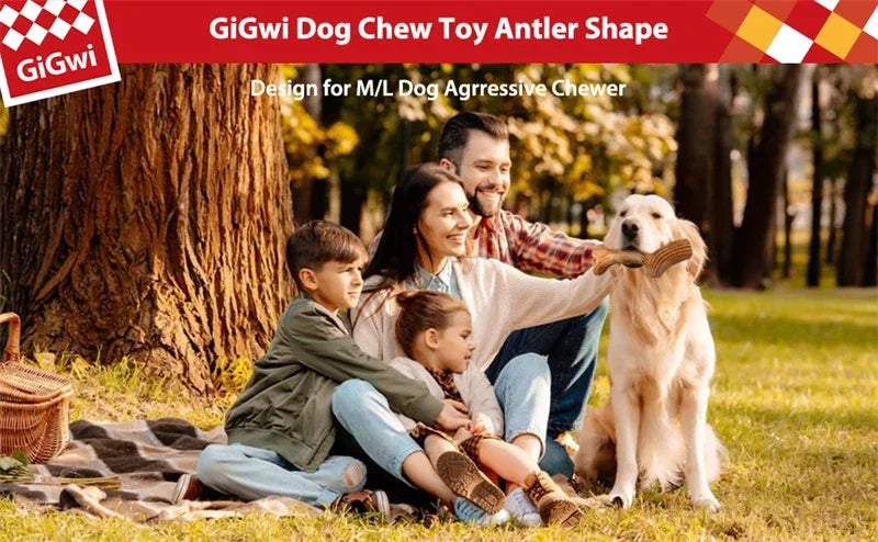 Real Deer Antler Dog Chew Toy – Indestructible Natural Wood for Aggressive Chewers