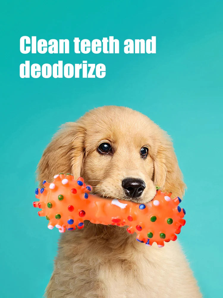 Dog Chew Toy Natural Rubber Safe and Environmentally Friendly Flexible Bite Resistant Cleans Teeth