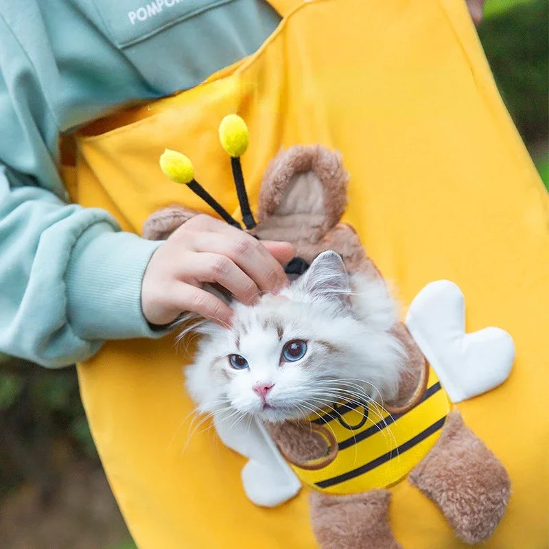 Canvas Tote Carrier Bag for Cats & Small Dogs – Breathable & Stylish