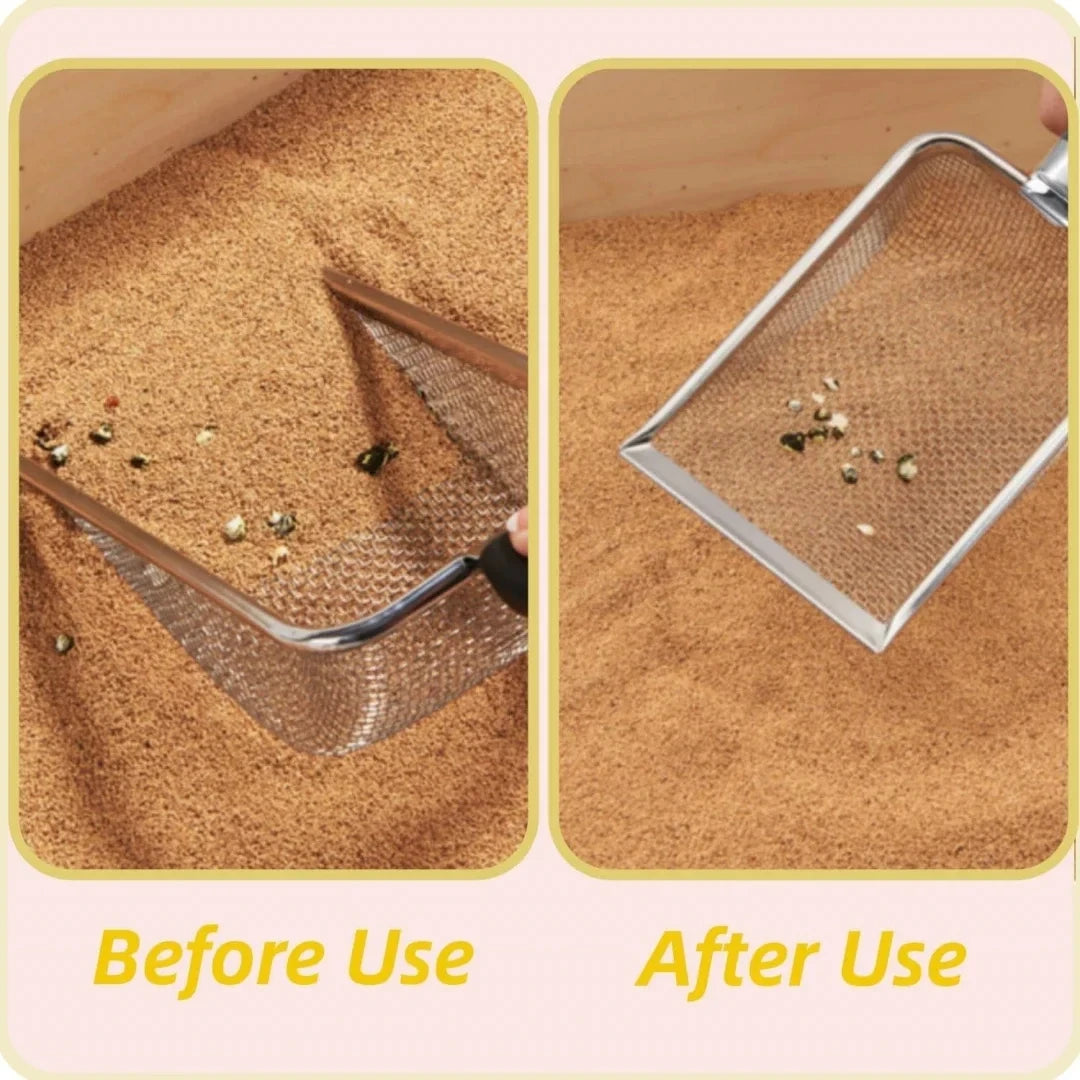 Stainless Steel Cat Litter Scoop – Durable, Rust-Proof & Easy to Clean