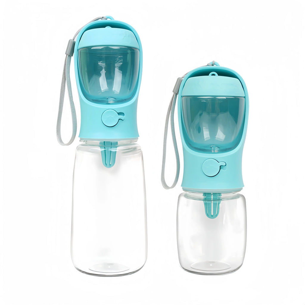 2-in-1 Portable Water Bottle with Food Storage for Dogs & Cats – Travel & Walks