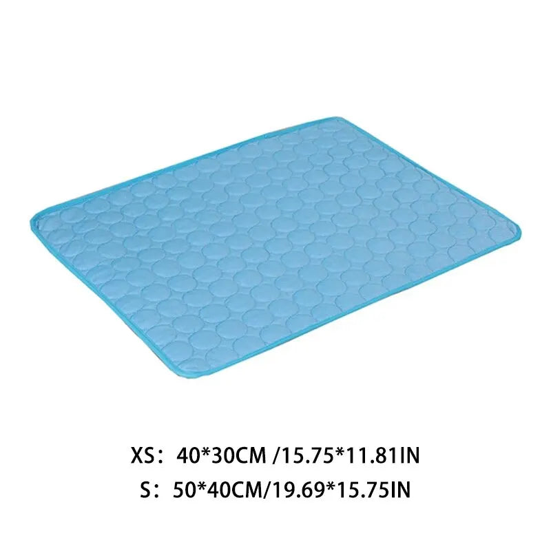 Summer Cooling Mat for Dogs & Cats – Ice Silk Fabric