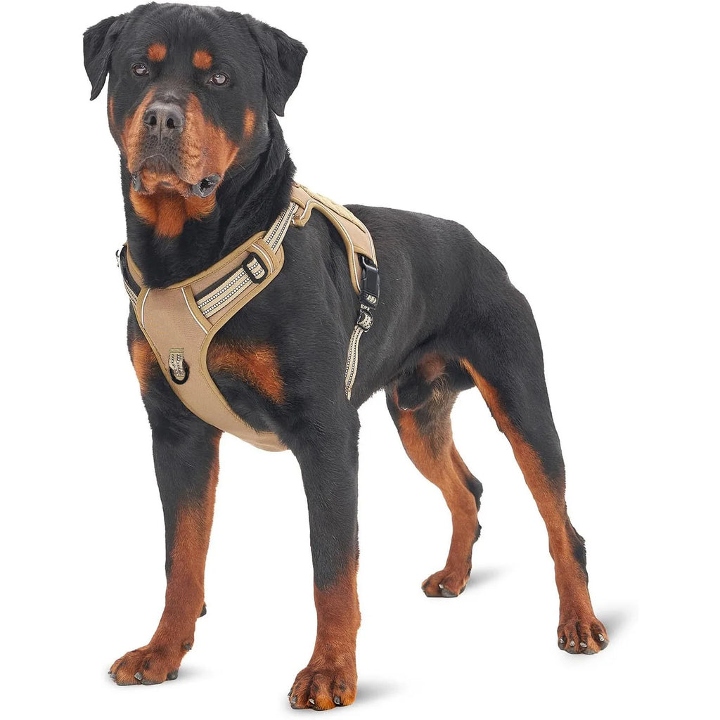 Military Tactical Dog Harness — No-Pull, Reflective with Control Handle