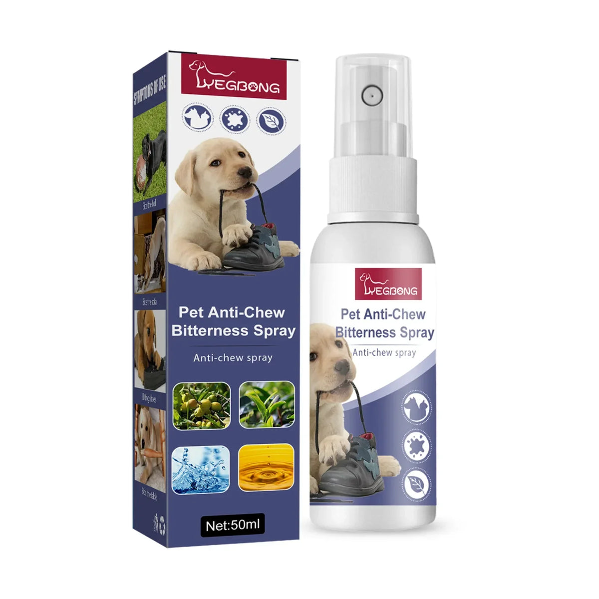 Bitter Spray for Dogs & Cats – Anti-Chew & Scratch Deterrent, 50ml