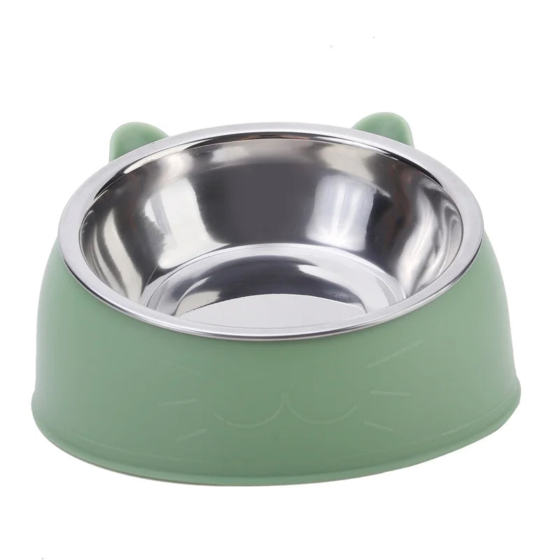 Tilted Stainless Steel Bowl for Cats and Dogs – 1, 2 or 5 Pack