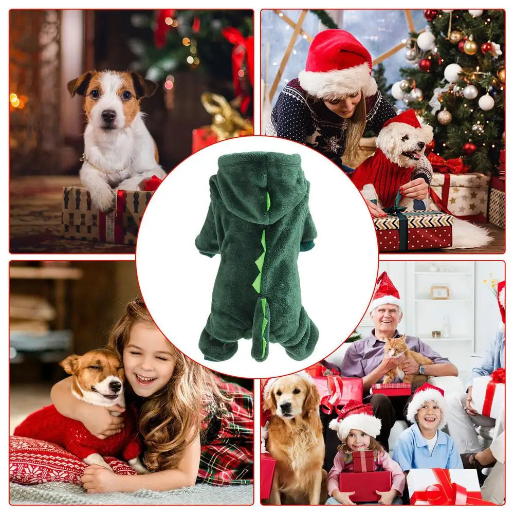 Dinosaur Hoodie for Dogs & Cats – Soft, Warm & Adorable