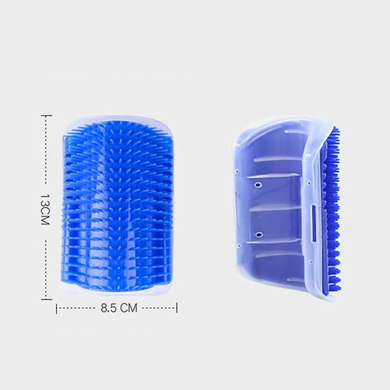 Corner Cat Scratcher & Massager – Self-Grooming Brush