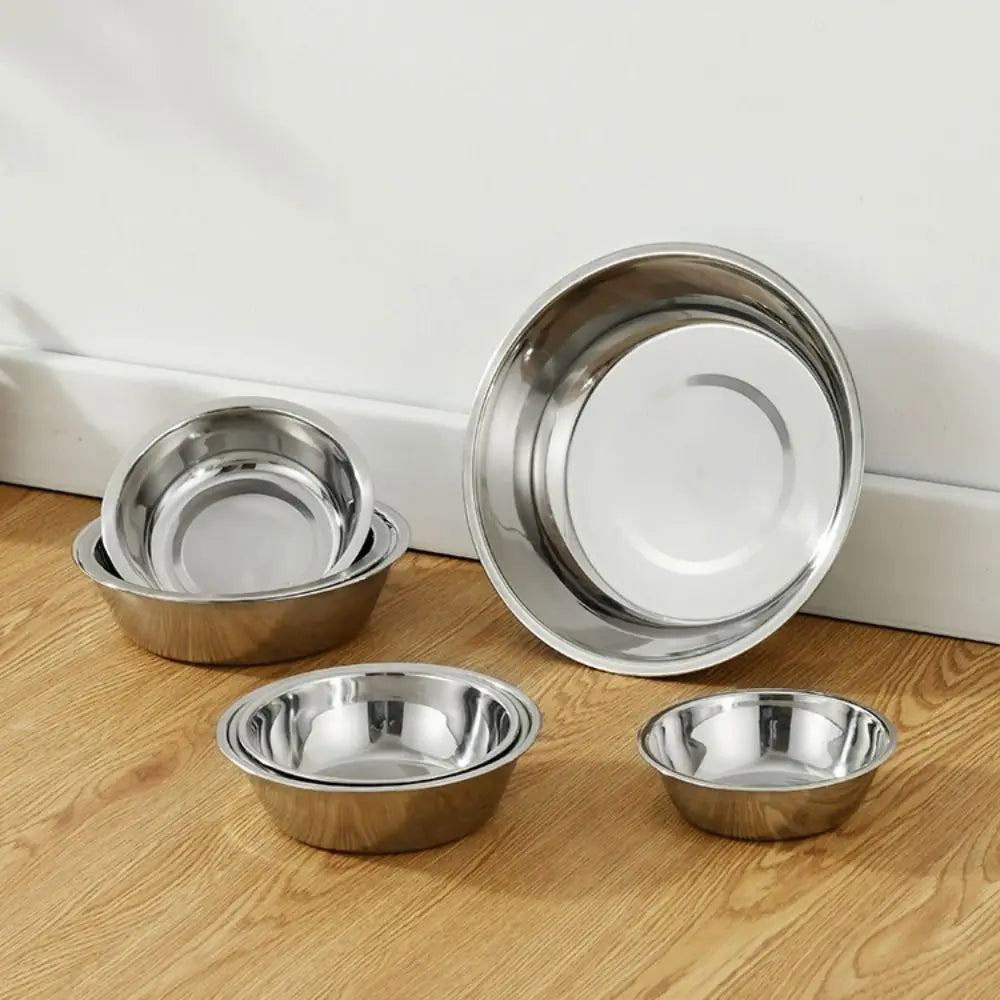 Stainless Steel Bowl for Dogs & Cats – Large Capacity, Non-Slip