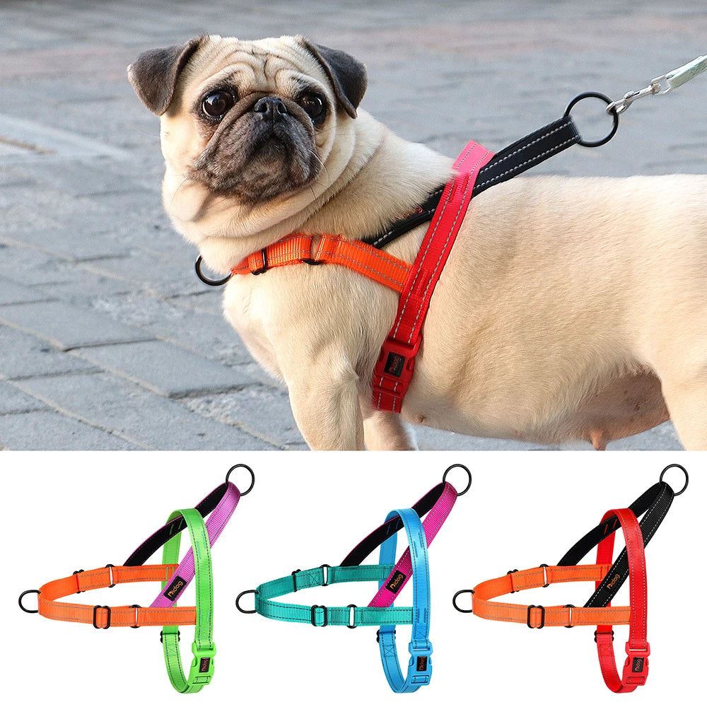 Reflective No-Pull Dog Harness — Padded, Adjustable & Durable
