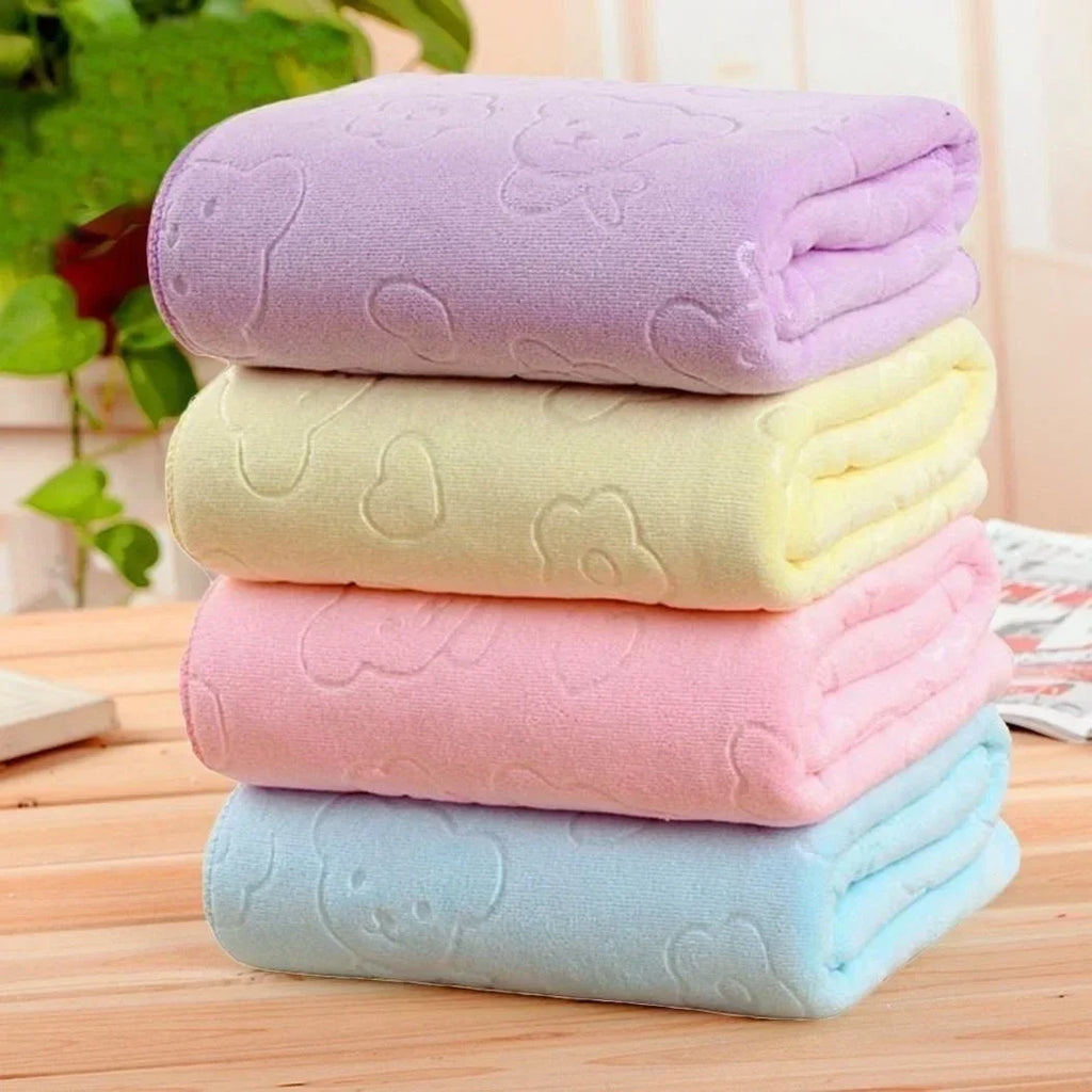 Pet Bath Towel for Dogs and Cats – Absorbent Quick-Dry Microfiber