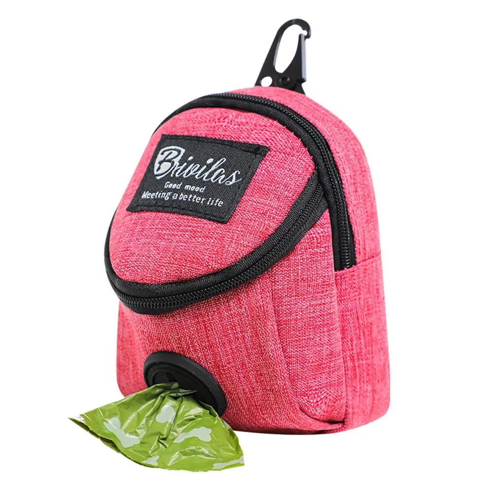 Multifunction Dog Treat Pouch & Waste Bag Dispenser – Portable Training Bag for Walks
