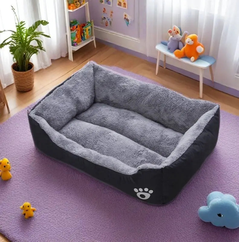 Plush Dog Bed – Non-Slip & Bite-Resistant