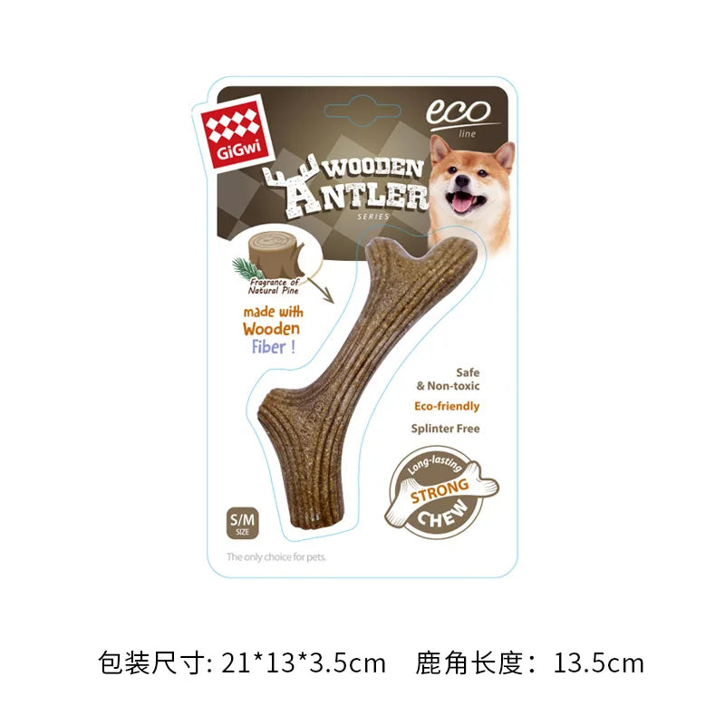 Real Deer Antler Dog Chew Toy – Indestructible Natural Wood for Aggressive Chewers