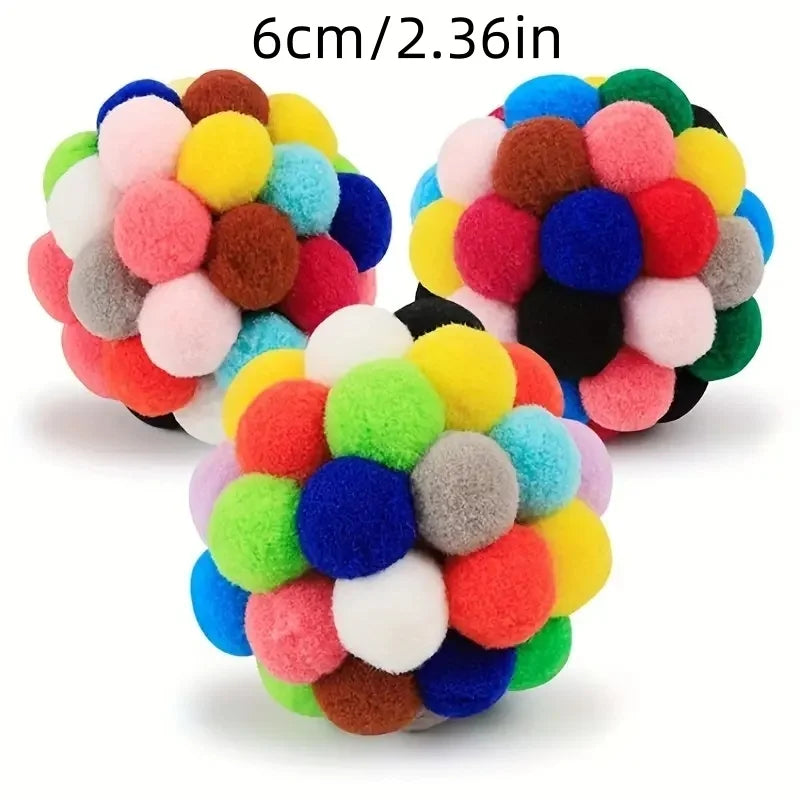 Cat Toy Balls – Plush, Bell & Wool Set for All Ages