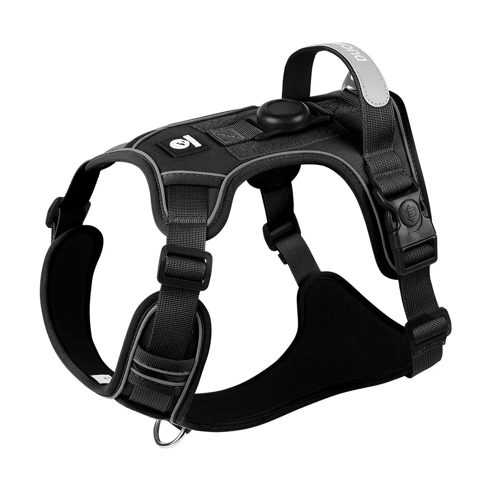 No-Pull Dog Harness for Large Dogs — Reflective, GPS-Compatible & Escape-Proof